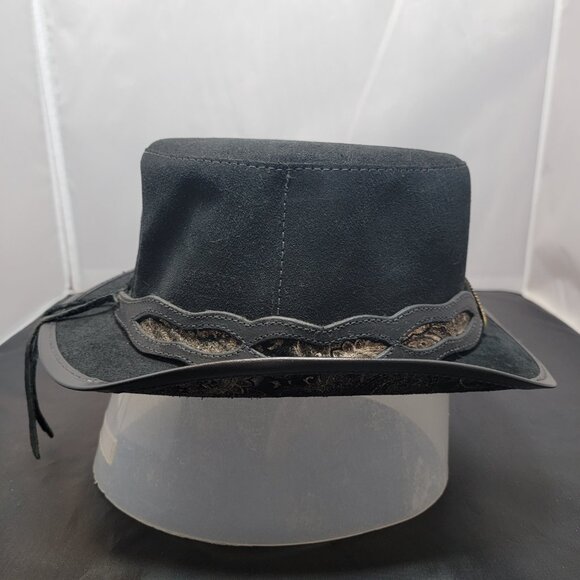 Suede Steampunk Top Hat by American Hat Makers - Steampunk Dapper - Medium - Picture 5 of 8